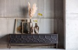 TV UNIT HEXA WOOD BLACK - CABINETS, SHELVES